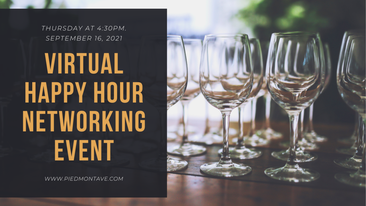 Virtual Happy Hour Networking Event | September 16, 2021 | David ...