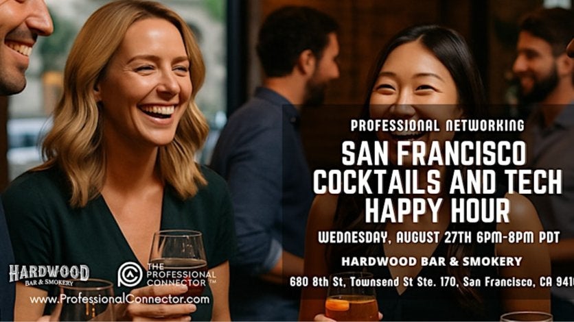 Cocktails & Tech San Francisco at Hardwood Bar | August 27, 2025