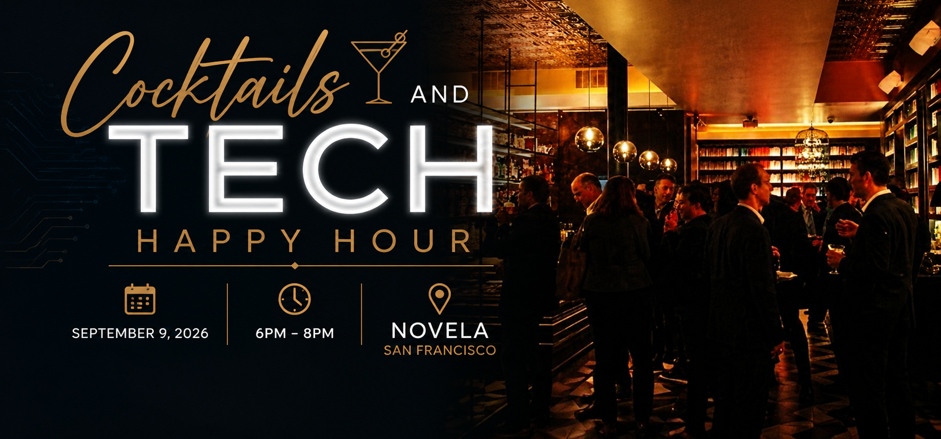 Cocktails and Tech Happy Hour at Novela San Francisco | September 9, 2026