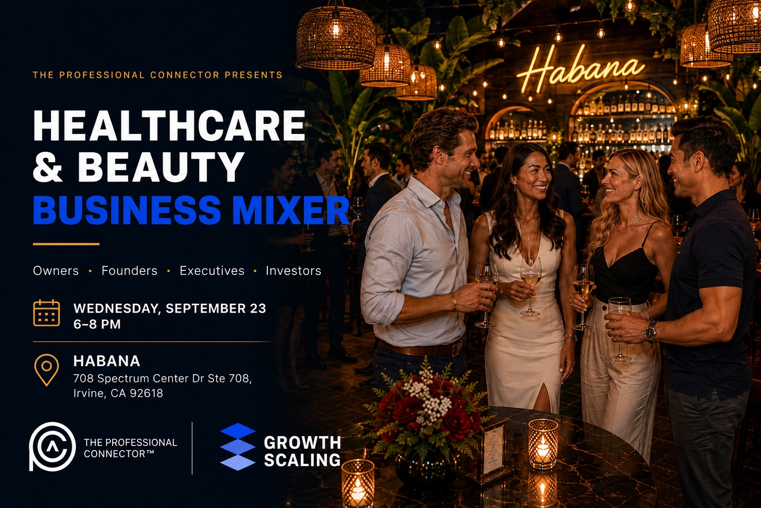 Healthcare & Beauty Business Mixer at Habana Irvine | September 23, 2026
