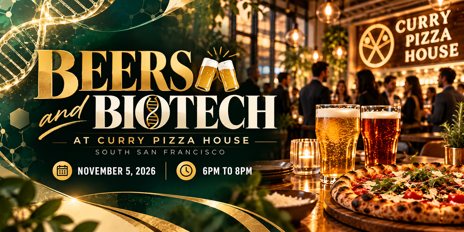 Beers and Biotech at Curry Pizza House South San Francisco | November 5, 2026